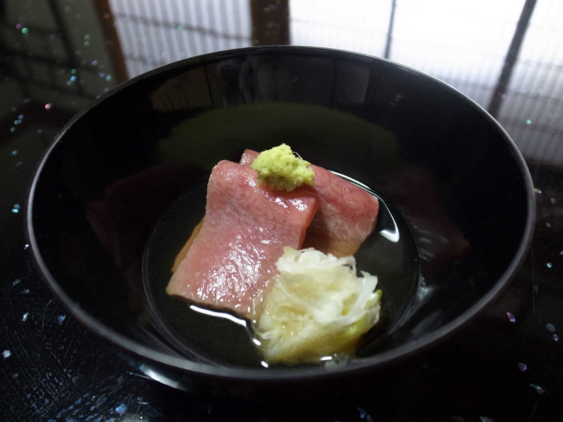 島根わさびと和牛のしゃぶしゃぶ （美加登家）